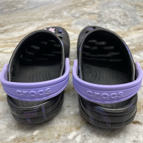 Crocs‎ Classic Disco Dance Party Clog K Stars Black Sandals 208084 Toddler 12 - Picture 8 of 10